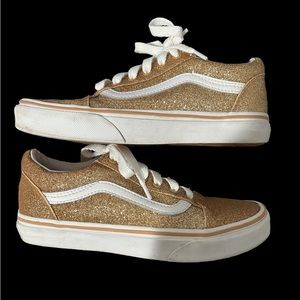 Vans Kids Size 3 Gold